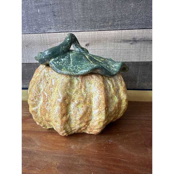 Linens 'n Things 3pc Squash Soup Tureen Ladle & Lid Halloween Xmas Thanksgiving - Picture 4 of 9